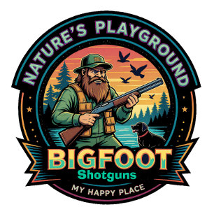 Camiseta Bigfoot Escopetas Parque Natural Mi Lugar Feliz