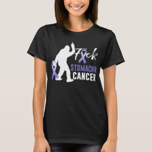 Camiseta Bigfoot F.uck Stomach Cancer Periwinkle Ribbon