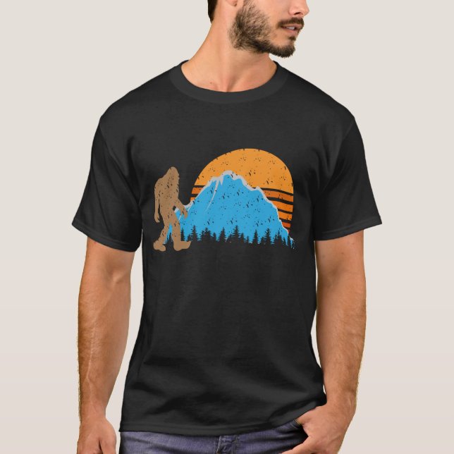 Camiseta Bigfoot Funny Guay Sasquatch Silhoutte Mountain Su (Anverso)