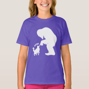 Camiseta Bigfoot Juguetón Gato de Pelo Largo Boop