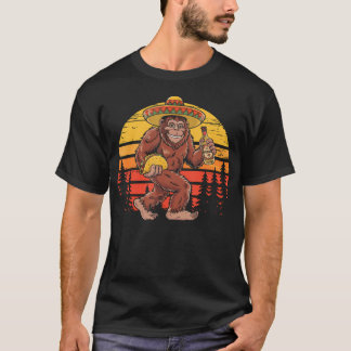 Camiseta Bigfoot Llevando Taco Divertido Cinco De Mayo Chic