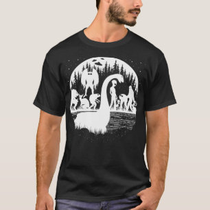 Camiseta Bigfoot Loch Ness Mothman Alien Cryptozoology Funn