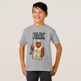 Camiseta Bigfoot Mantén la Calma y Ve a Pescar Divertido