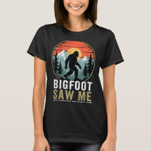 Camiseta Bigfoot me vio pero nadie le cree Humor Divertido