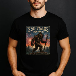 Camiseta Bigfoot Merica Firework 4th of July 250 Anniversar