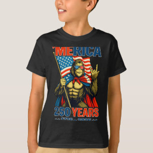 Camiseta Bigfoot Merica Rock Bandera Americana Patriótica 4