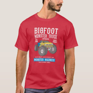 Camiseta Bigfoot Monster Truck – Ultimate Destruction Desig