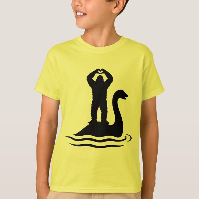 Camiseta Bigfoot Monstruo del Lago Ness (Anverso)