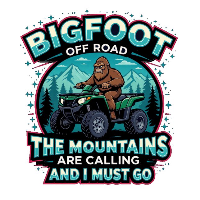 Camiseta Bigfoot Off Road The Mountains Are Calling (Subido por el creador)