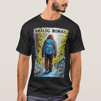 Camiseta Bigfoot Original Analog Nomad - Funny Hiking Sasqu