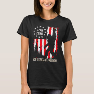 Camiseta Bigfoot Patriótico 250 Años de Libertad Americano 