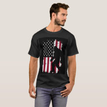 Bigfoot Patriótico Bandera Americana