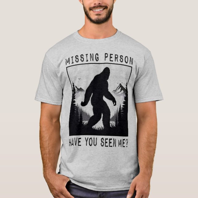 Camiseta BIGFOOT - Persona desaparecida (Anverso)