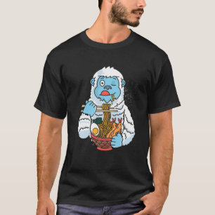 Camiseta Bigfoot Ramen Funny Sasquatch Yeti Kawaii japonés