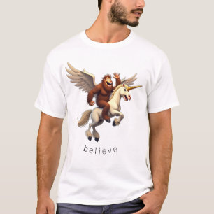 Camiseta BIGFOOT RIDING A FLYING UNICORN CREER Fantasía