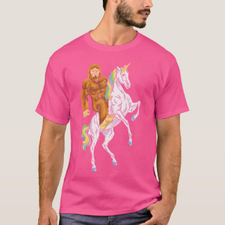 Camiseta Bigfoot Riding Unicorn Cree En Ti Sasquat