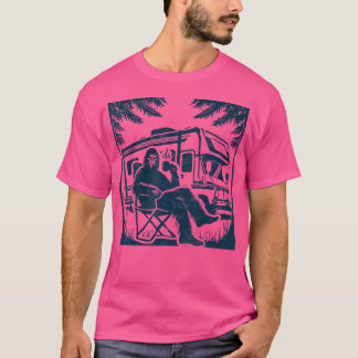 Camiseta Bigfoot Rv Motorhome Camping Sasquatch Campervan