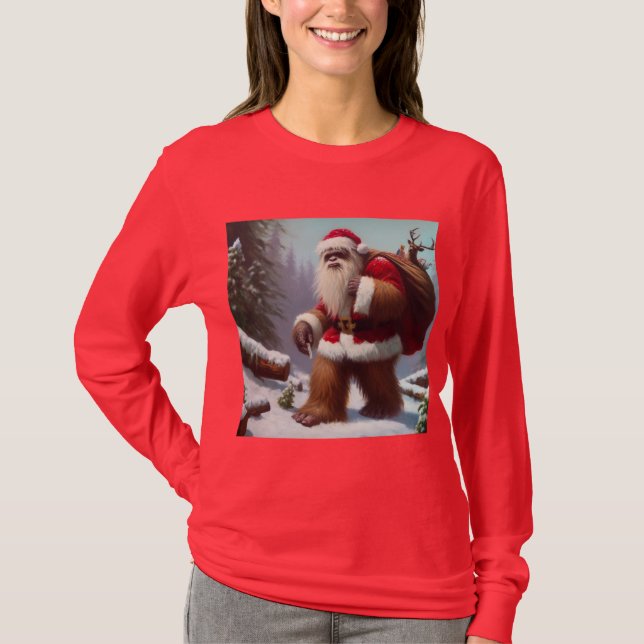 Camiseta Bigfoot Santa Claus (Anverso)