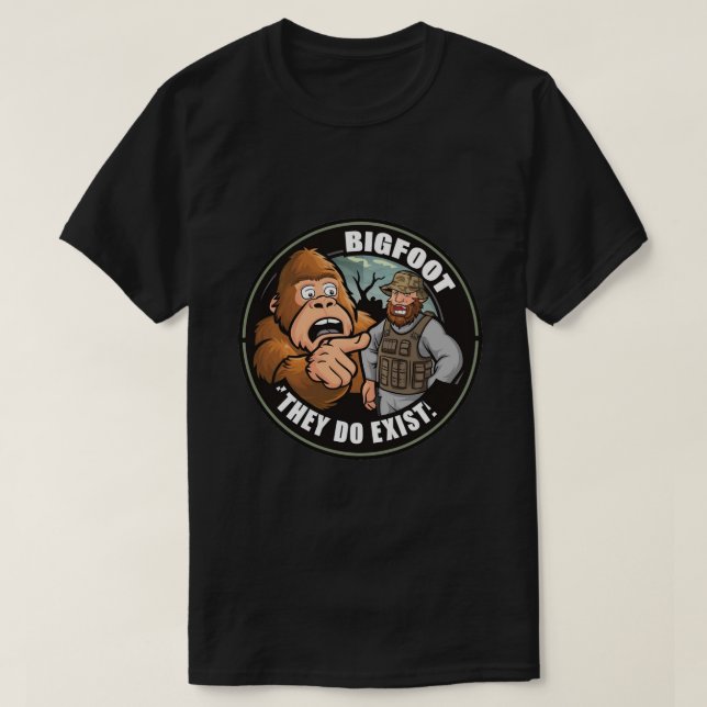 Camiseta Bigfoot Sasquatch (Diseño del anverso)