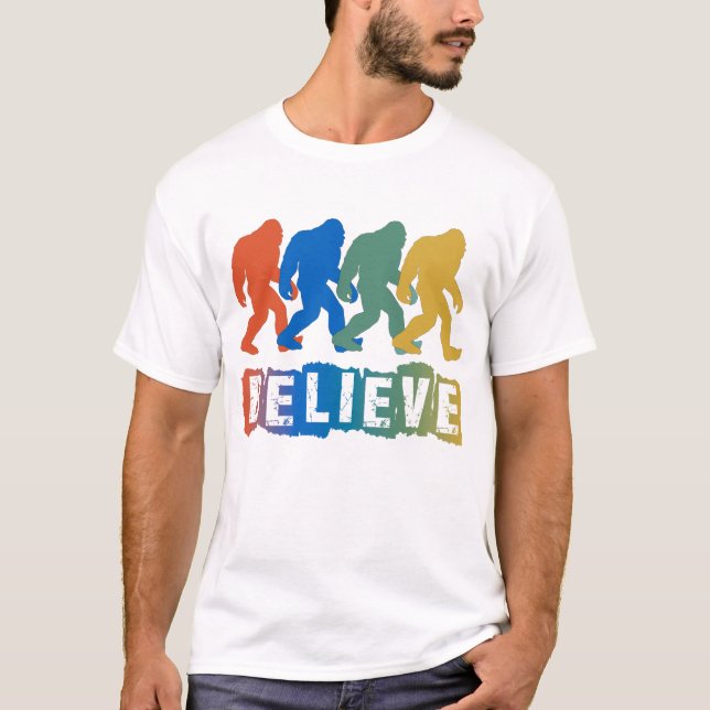 Camiseta Bigfoot Sasquatch Believe (Anverso)