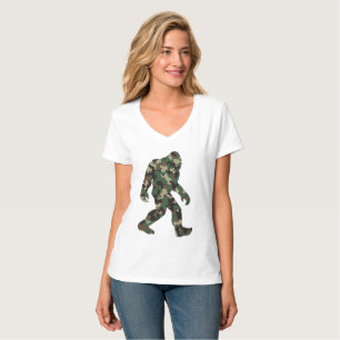 Camiseta Bigfoot Sasquatch Camo
