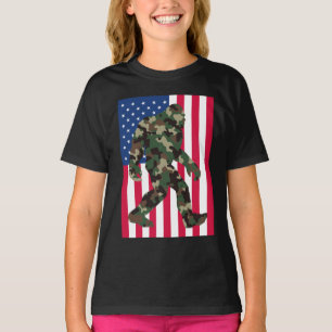 Camiseta Bigfoot Sasquatch Camo