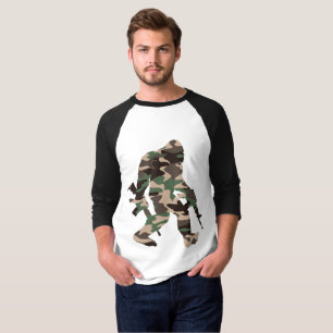 Camiseta Bigfoot Sasquatch Camo