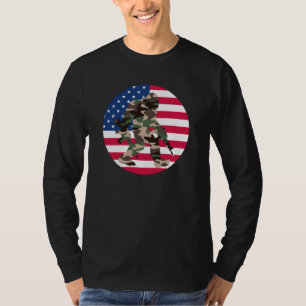 Camiseta Bigfoot Sasquatch Camuflaje