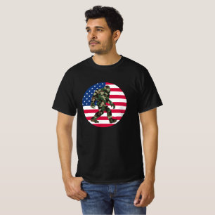 Camiseta Bigfoot Sasquatch Camuflaje