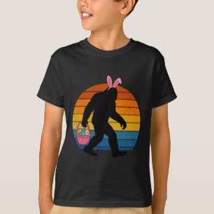 Camiseta Bigfoot Sasquatch Conejo de Pascua Caza de Huevos 