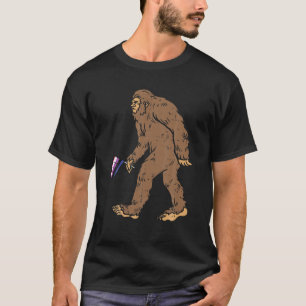 Camiseta Bigfoot Sasquatch Genderflui Flag Orgullo no binar