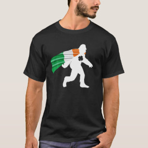 Camiseta Bigfoot Sasquatch Gift St. Patrick's Day Ireland F
