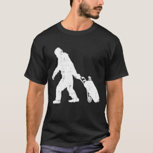 Camiseta Bigfoot Sasquatch Golf Clubes Funny Golfing