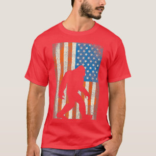 Camiseta Bigfoot Sasquatch I Believe Tshirt Patriot America