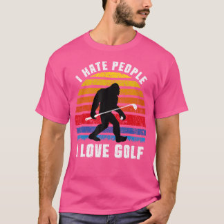 Camiseta Bigfoot Sasquatch Odio a la Gente Me Encanta el Go
