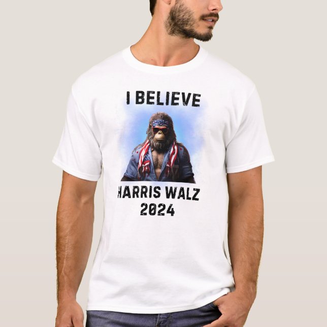 CAMISETA BIGFOOT SASQUATCH PARA HARRIS WALZ 2024 (Anverso)