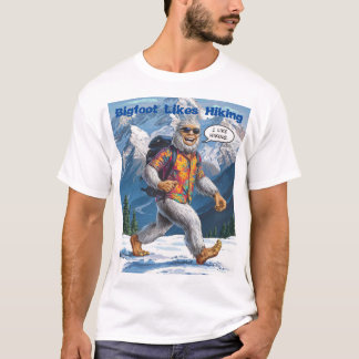 Camiseta Bigfoot Sasquatch Yeti Divertido Ama Hacer Senderi