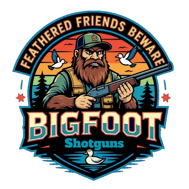 Camiseta Bigfoot Shotguns Feathered Friends Beware (Subido por el creador)