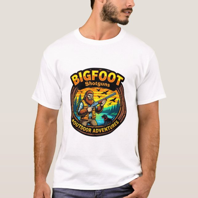 Camiseta Bigfoot Shotguns #Outdooradventures (Anverso)