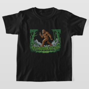 Camiseta Bigfoot signo de paz Cree en ti mismo Sasquatch