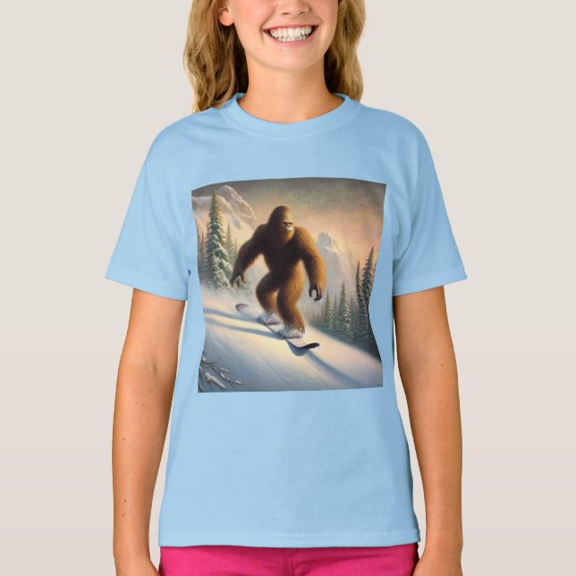 Camiseta Bigfoot Snowboarding (Anverso)