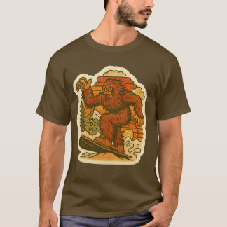 Camiseta Bigfoot Snowboarding