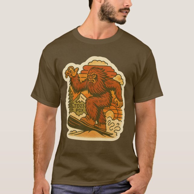 Camiseta Bigfoot Snowboarding (Anverso)