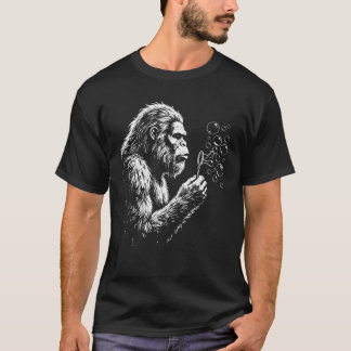 Camiseta Bigfoot Soplando Burbujas de Jabón