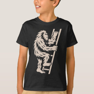 Camiseta Bigfoot subiendo escalera divertido criptid Sasqua