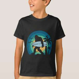 Camiseta Bigfoot Surfing Divertido Sasquatch Yeti Surf Homb