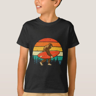 Camiseta Bigfoot Surfista - Tabla de Surf Retro Surfing Pla