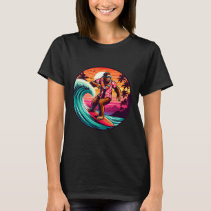 Camiseta Bigfoot Tabla de Surf Playa Verano Surfing Sasquat