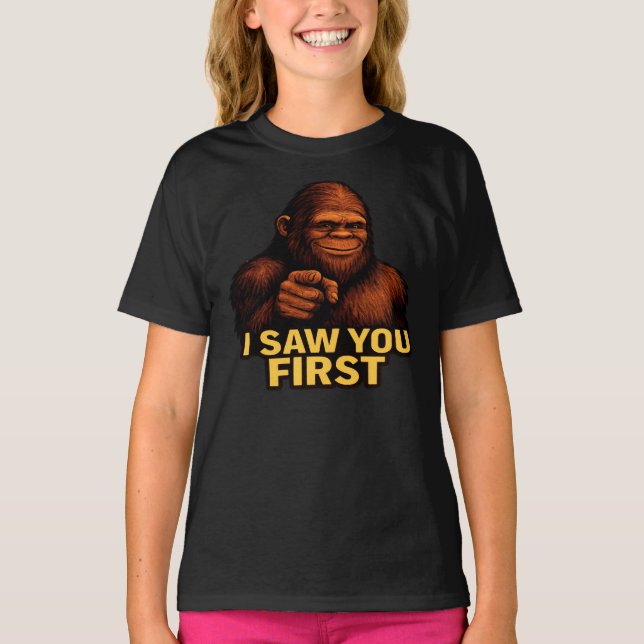 Camiseta Bigfoot te vi primero  (Anverso)