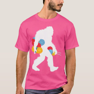 Camiseta Bigfoot Tejiendo Aguja de coser Sasquatch Tejedora